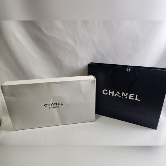 Chanel Black Cosmetic Bag cotton terry cloth towel - Picture 10 of 10